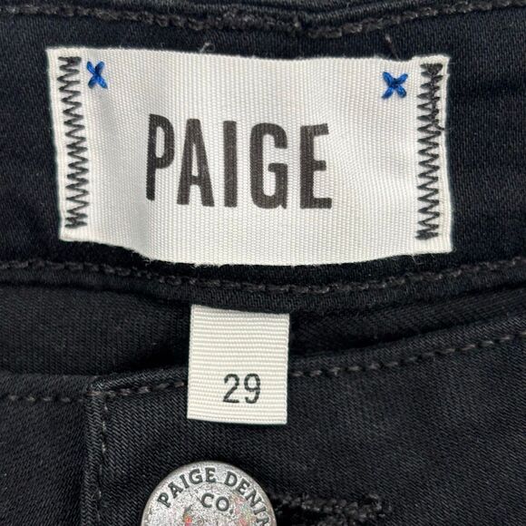 Paige VERDUGO ULTRA SKINNY Jeans Black Shadow Size 29 - Picture 2 of 8